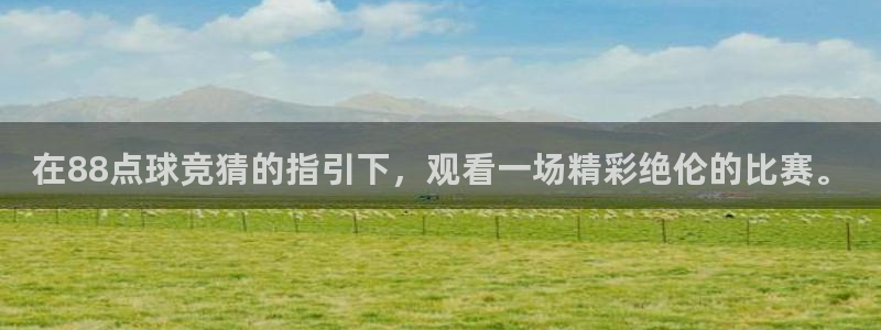 西瓜看球app官网入口：在88点球竞猜的指引下，观看一场精彩绝伦的比赛。